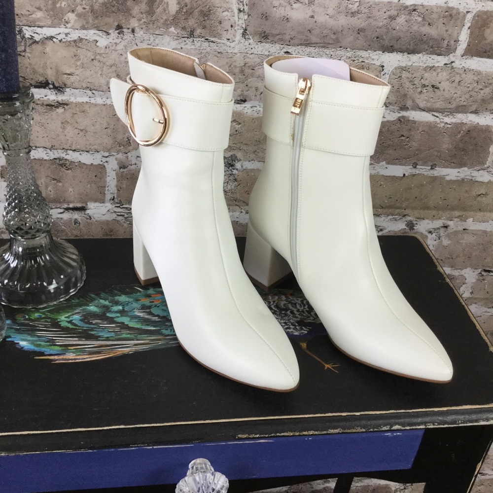 IDIFU Chunky Heel Booties